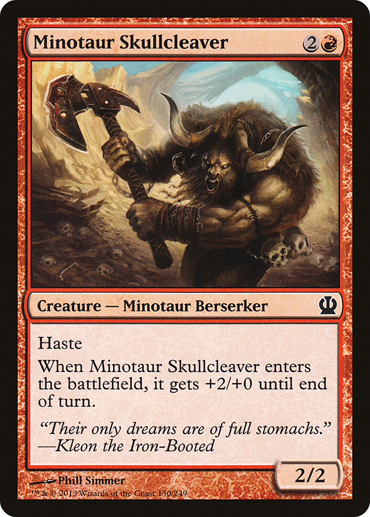 Minotaur Skullcleaver (130) Foil - Theros