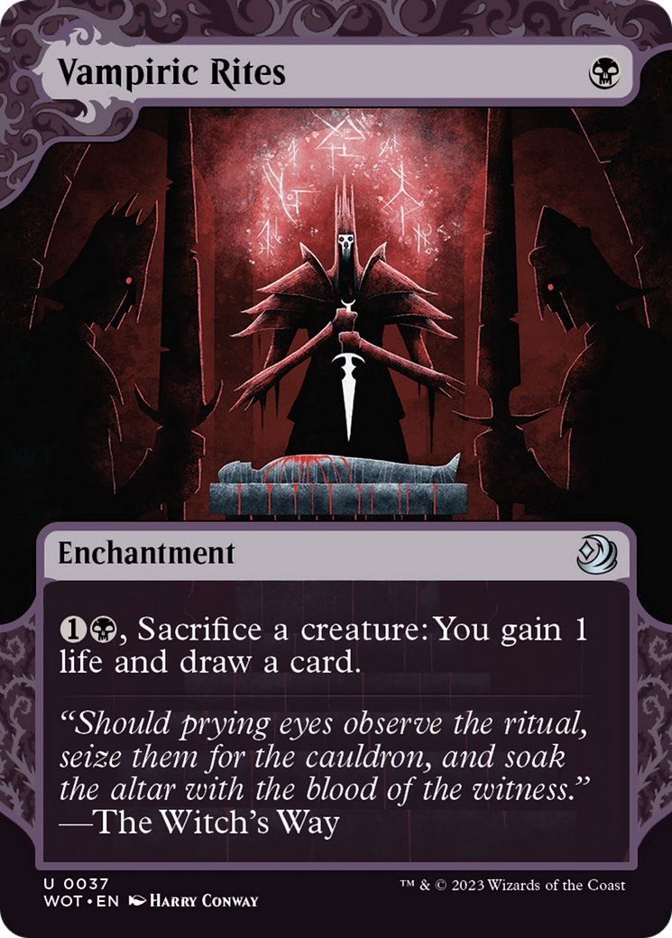 Vampiric Rites (Showcase) (037) Foil - Wilds of Eldraine: Enchanting Tales