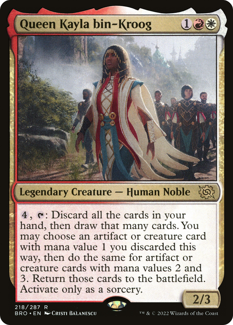 Queen Kayla bin-Kroog (218) Foil - The Brothers' War