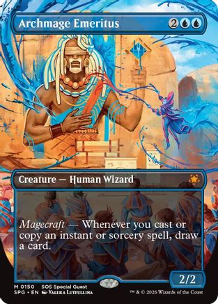 Archmage Emeritus (Borderless) (150) Foil - Special Guests