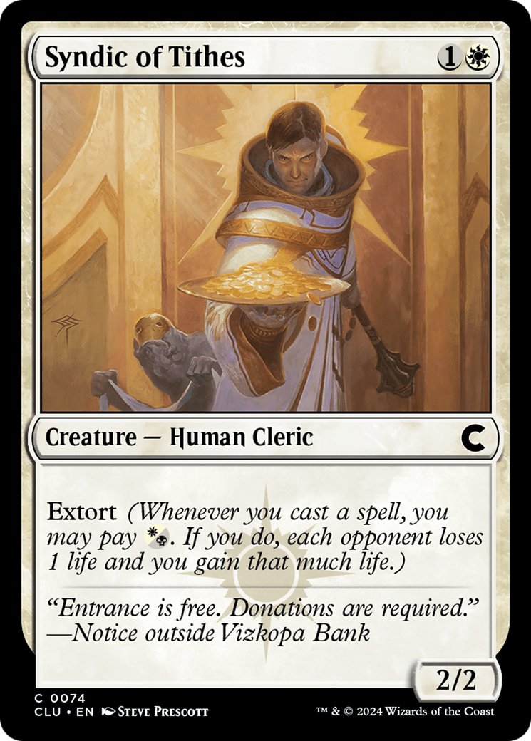 Syndic of Tithes (074) - Ravnica: Clue Edition