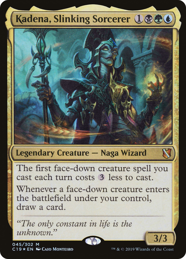Kadena, Slinking Sorcerer (045) Foil - Commander 2019