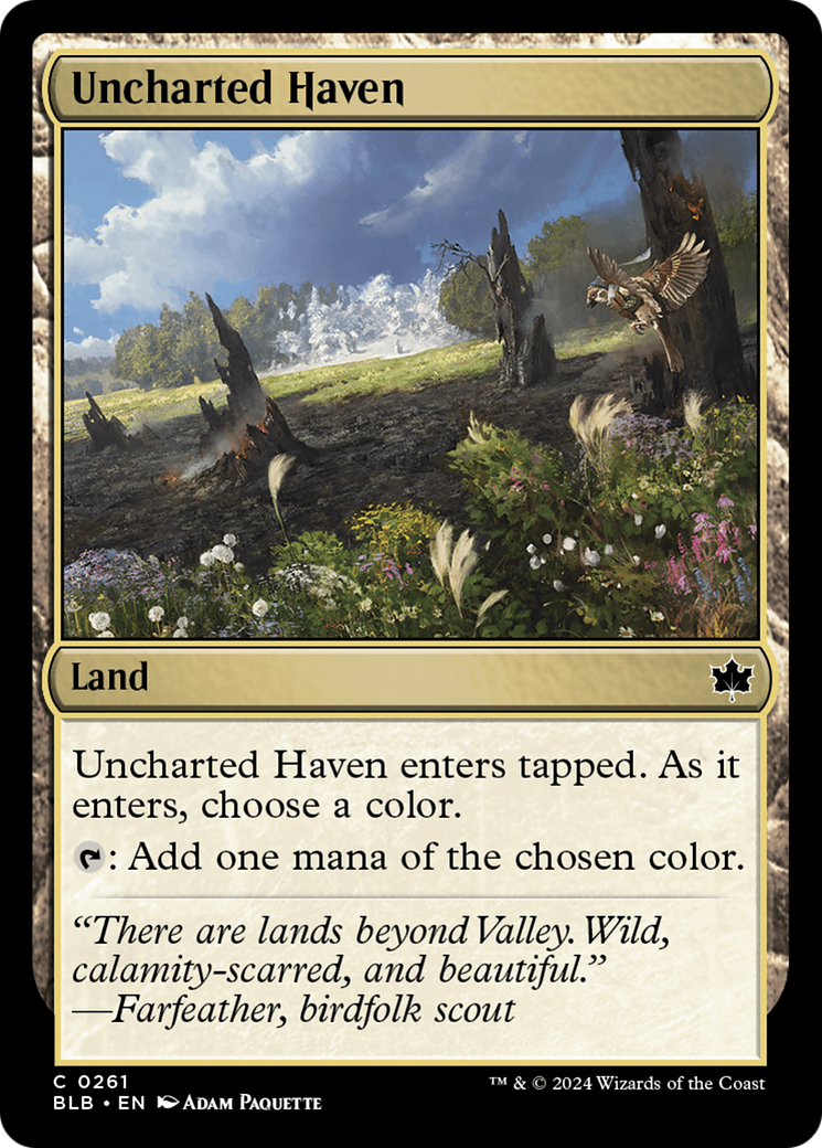 Uncharted Haven (261) Foil - Bloomburrow
