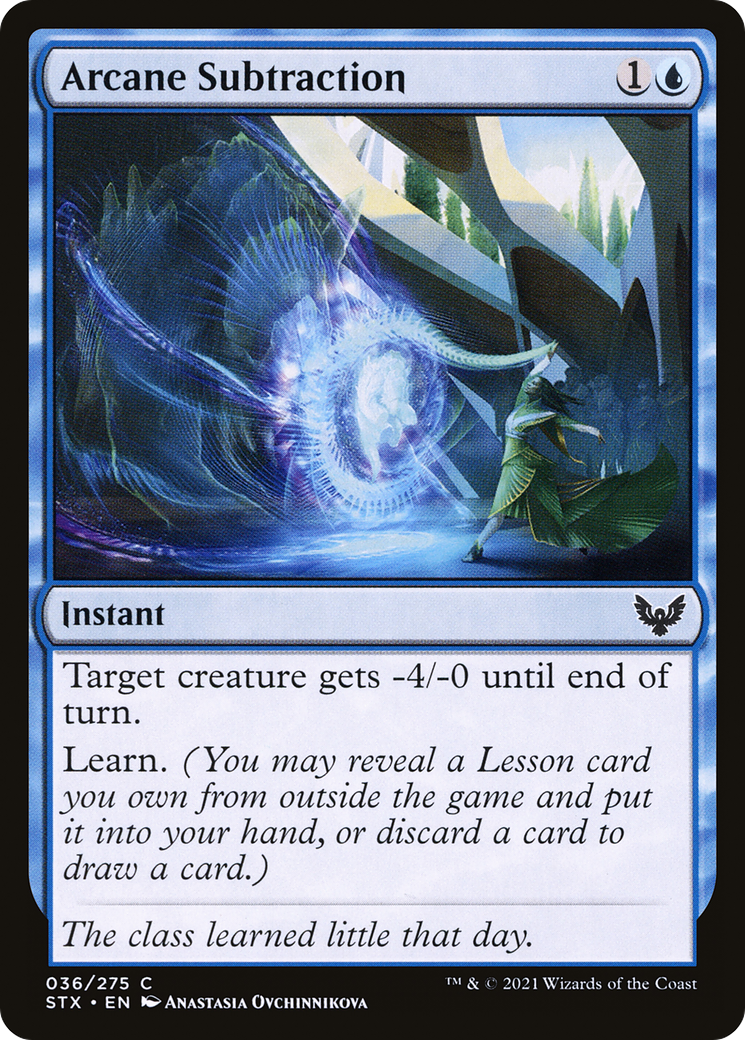 Arcane Subtraction (036) Foil - Strixhaven: School of Mages