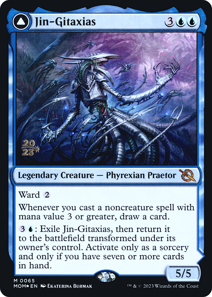 Jin-Gitaxias // The Great Synthesis (65s) Foil - March of the Machine Promos