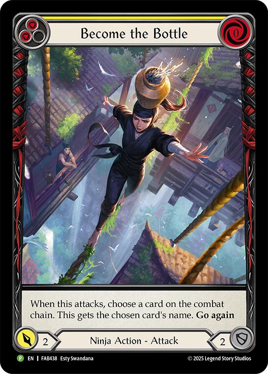 Become The Bottle (Yellow) (Extended Art) (FAB438) Rainbow Foil - Flesh and Blood: Promo Cards