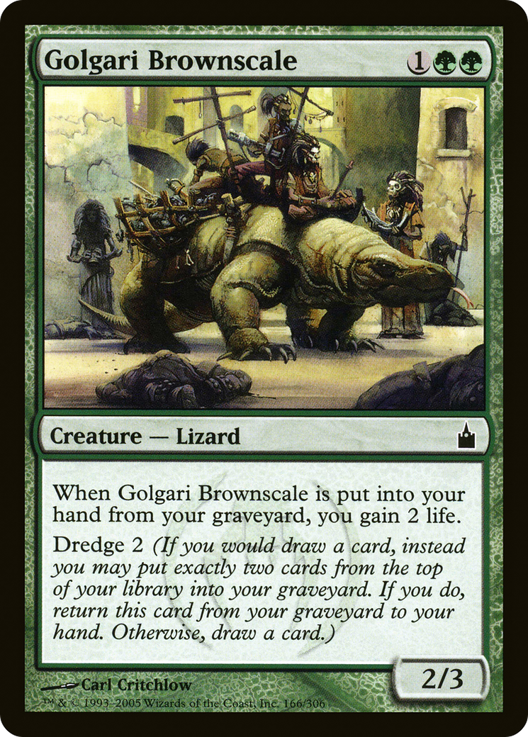 Golgari Brownscale (166) - Ravnica: City of Guilds