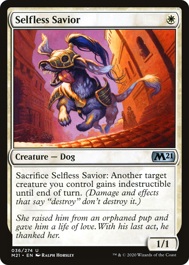 Selfless Savior (036) Foil - Core Set 2021