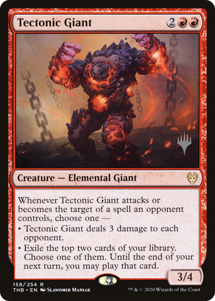 Tectonic Giant (158p) - Theros Beyond Death Promos