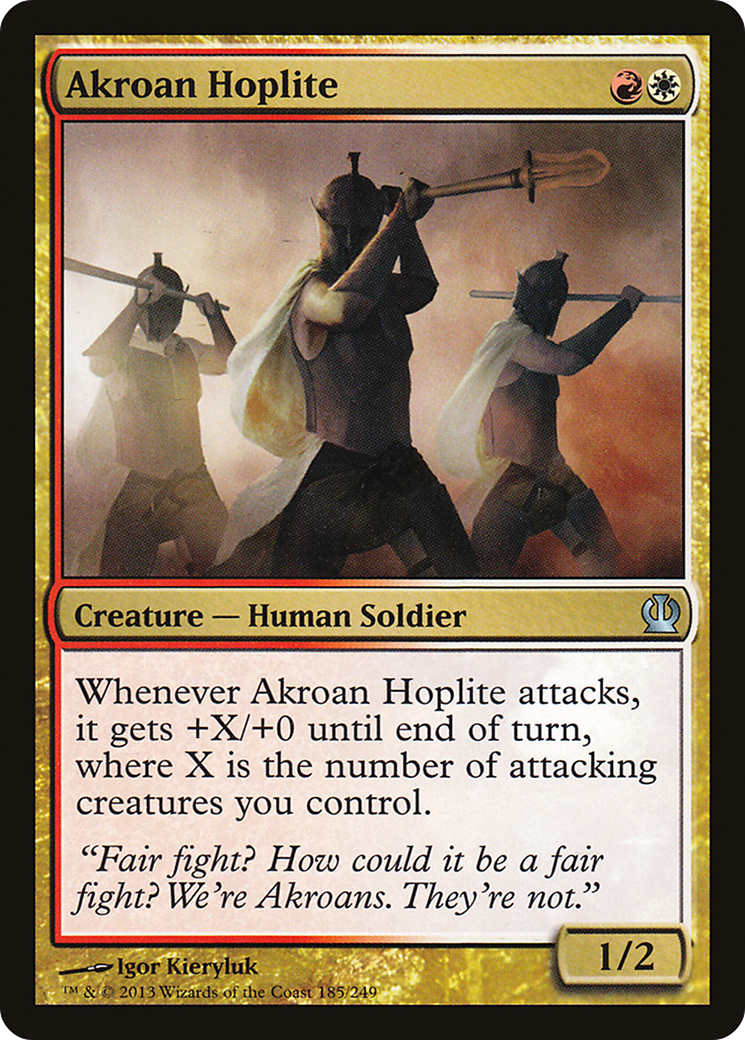 Akroan Hoplite (185) Foil - Theros
