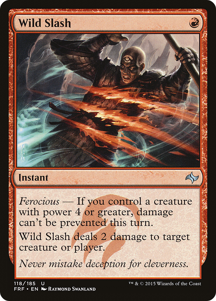 Wild Slash (118) Foil - Fate Reforged