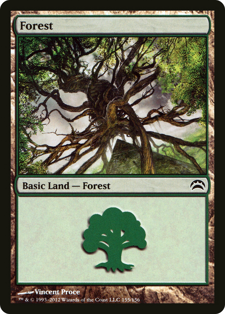 Forest (155) Foil - Planechase 2012