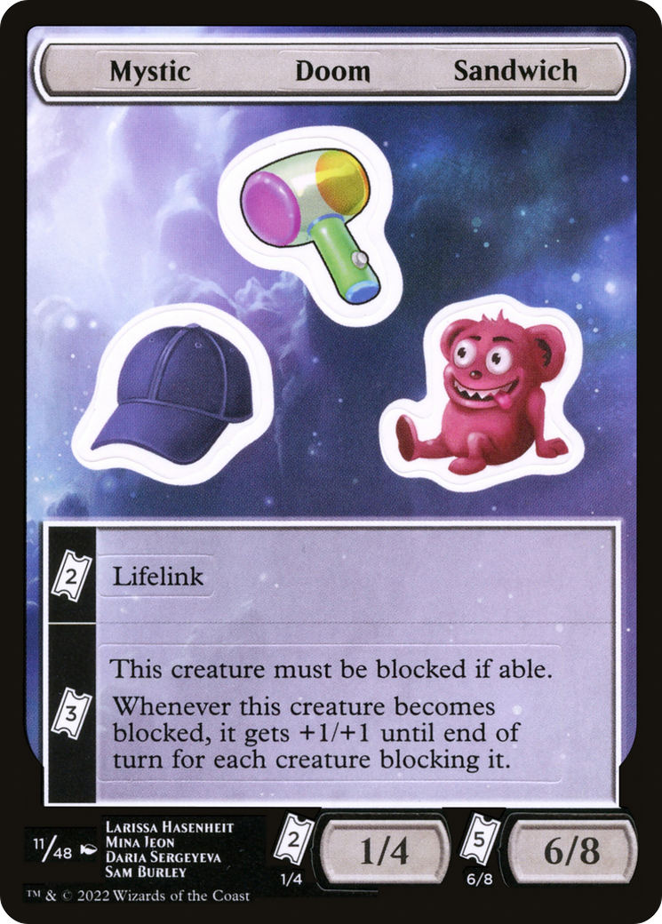 Mystic Doom Sandwich (011) - Unfinity Sticker Sheets