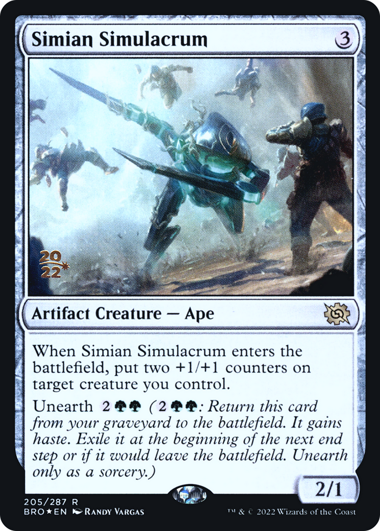 Simian Simulacrum (205) Foil - The Brothers' War Promos