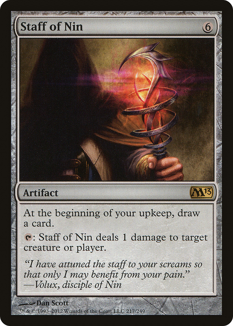 Staff of Nin (217) Foil - Magic 2013