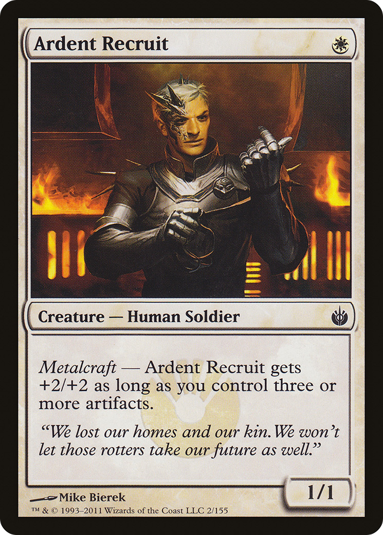 Ardent Recruit (002) Foil - Mirrodin Besieged