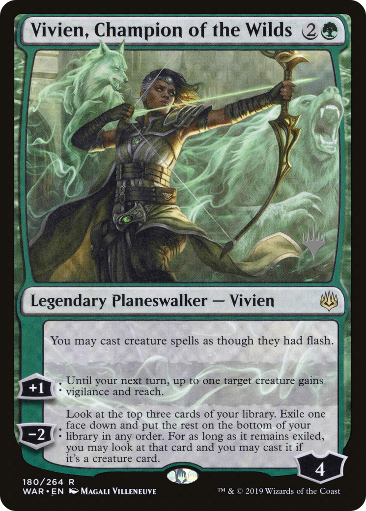 Vivien, Champion of the Wilds (180) Foil - War of the Spark Promos