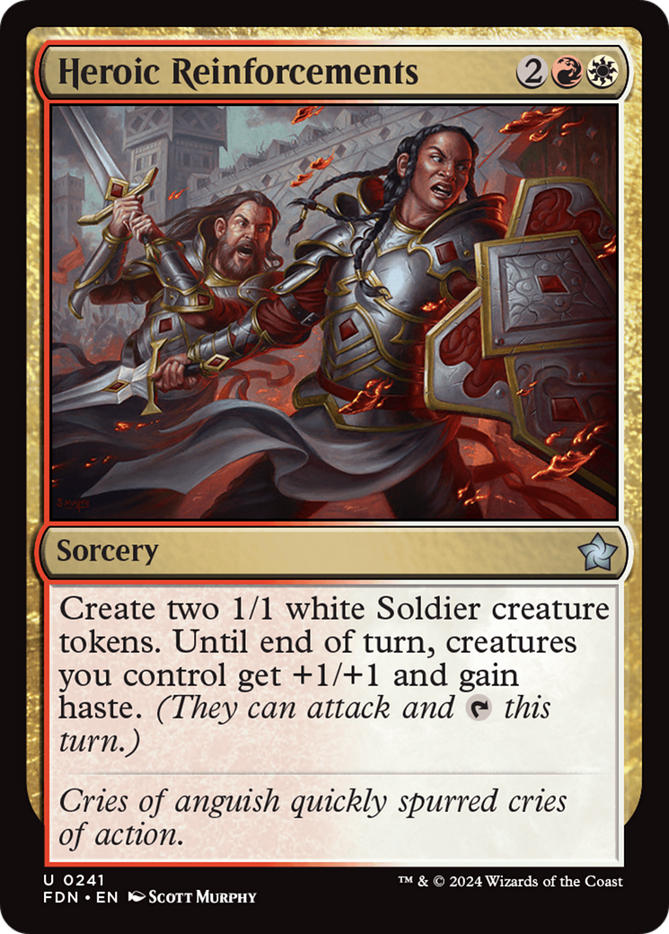 Heroic Reinforcements (241) Foil - Foundations