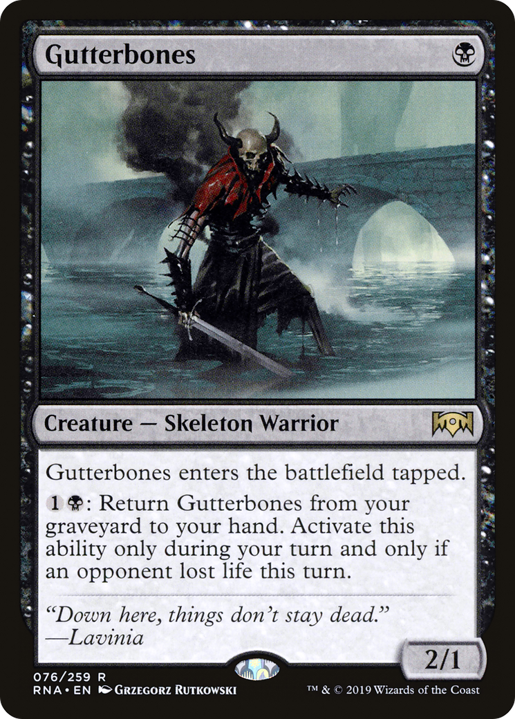 Gutterbones (076) Foil - Ravnica Allegiance