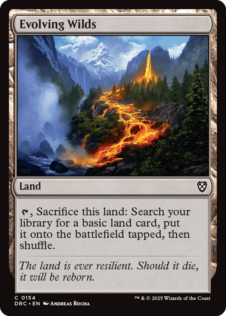 Evolving Wilds (0154) (154) - Commander: Aetherdrift