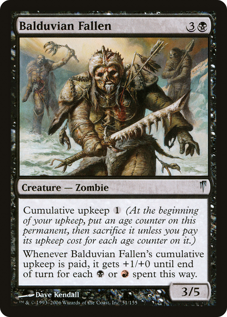 Balduvian Fallen (051) Foil - Coldsnap