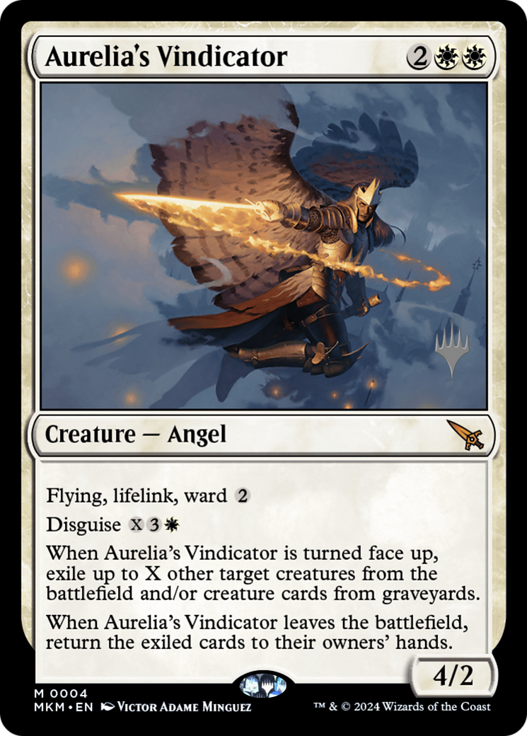 Aurelia's Vindicator (004) Foil - Murders at Karlov Manor Promos