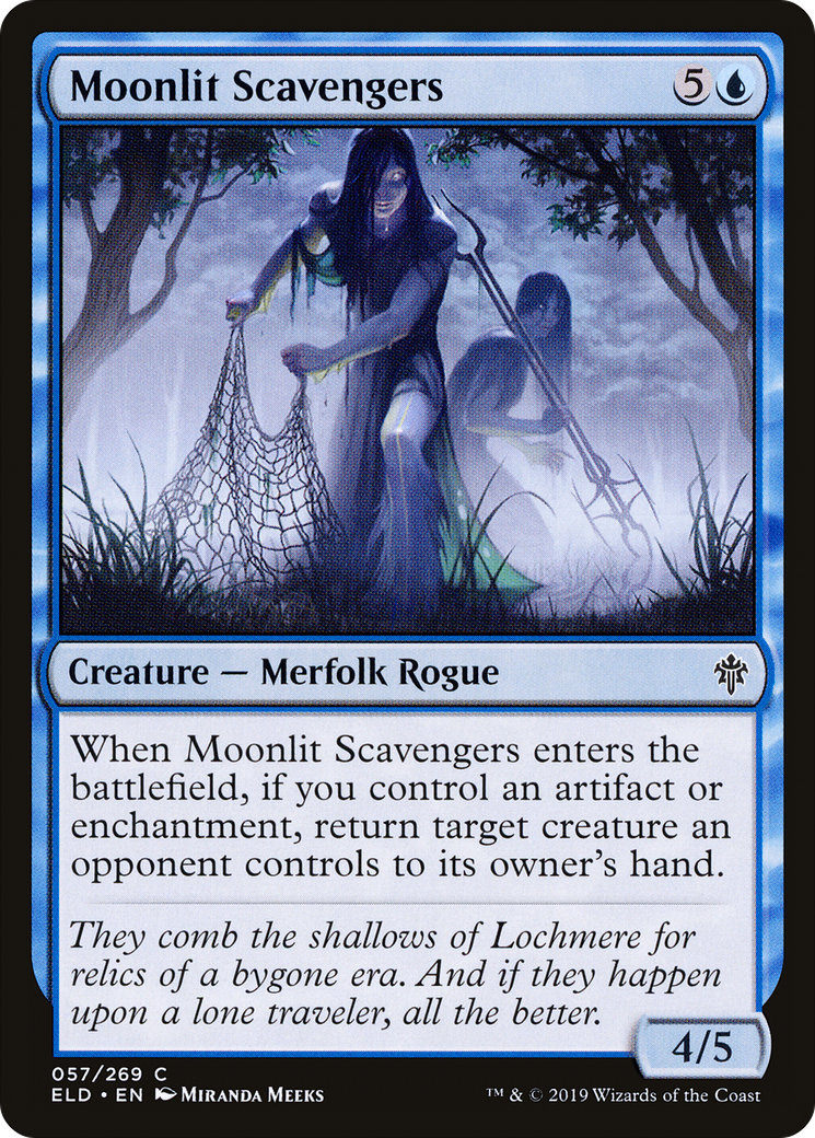 Moonlit Scavengers (057) Foil - Throne of Eldraine