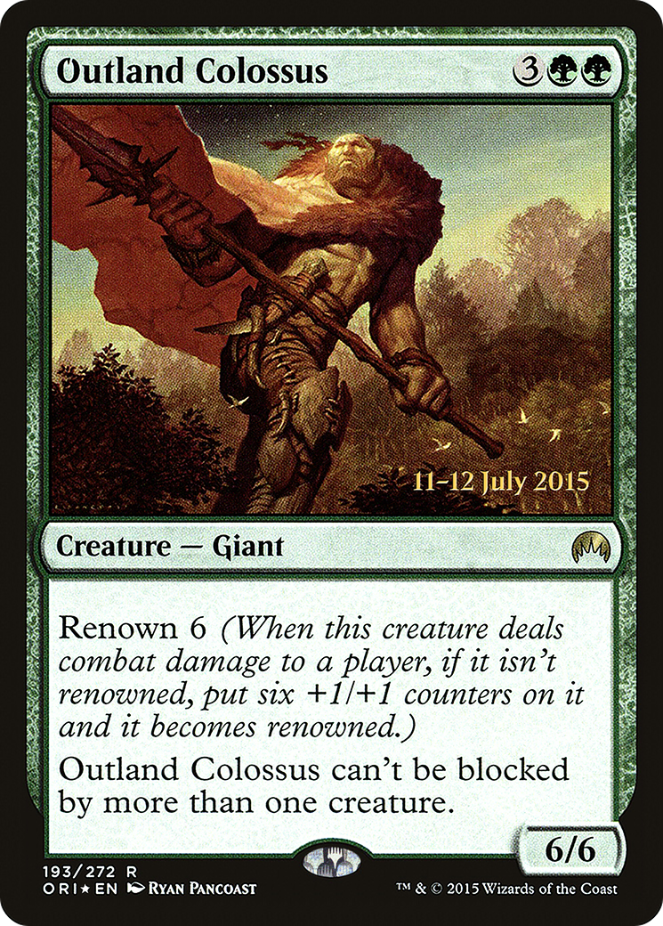 Outland Colossus (193s) Foil - Magic Origins Promos