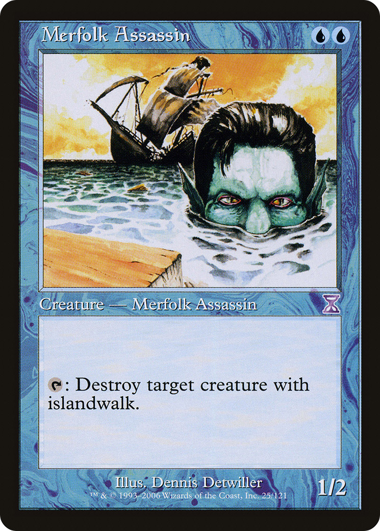 Merfolk Assassin (Retro) (025) - Time Spiral Timeshifted