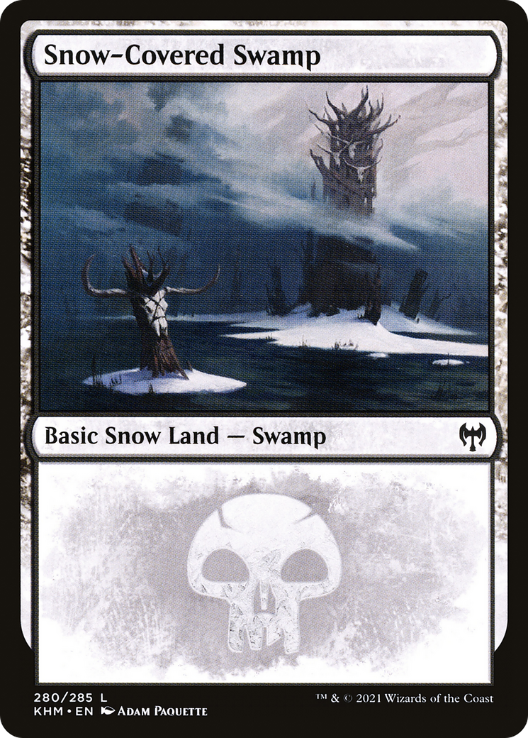 Snow-Covered Swamp (280) Foil - Kaldheim