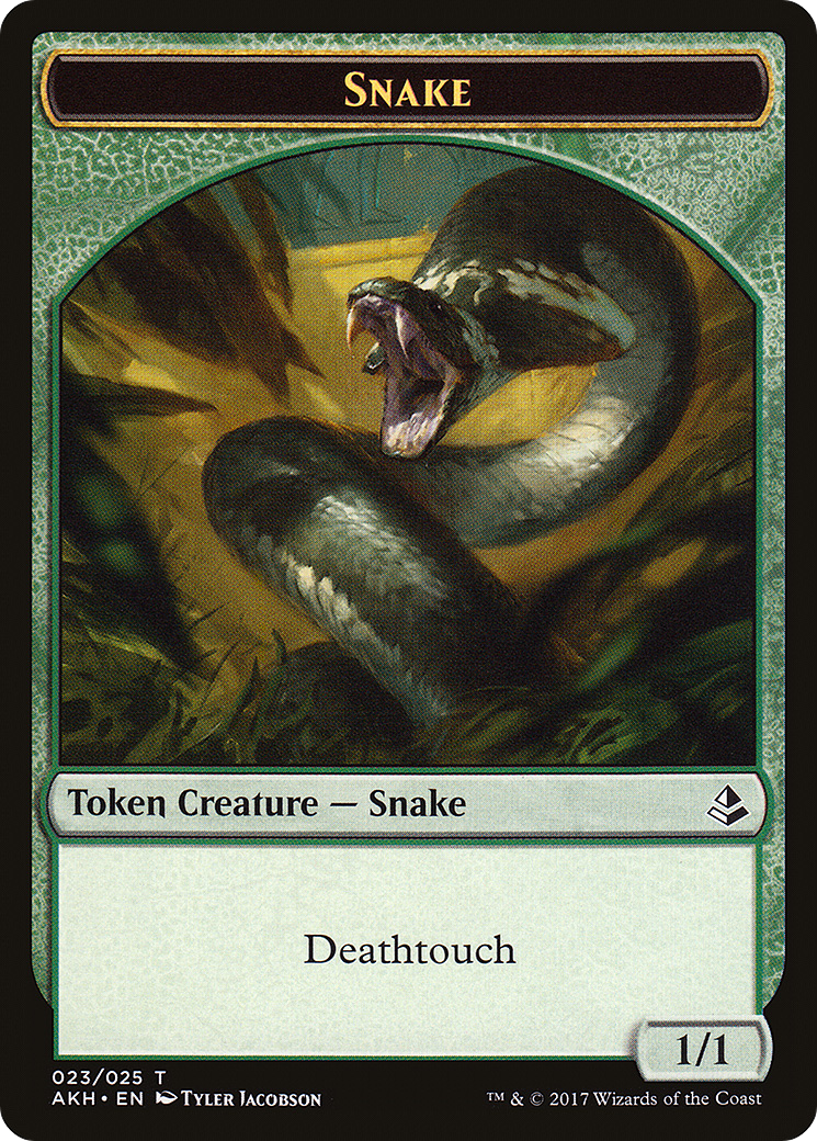 Snake (023) Foil - Amonkhet Tokens