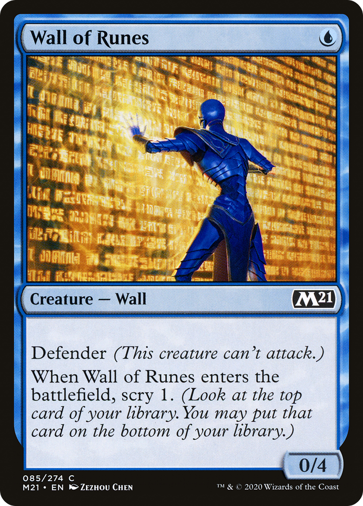 Wall of Runes (085) Foil - Core Set 2021