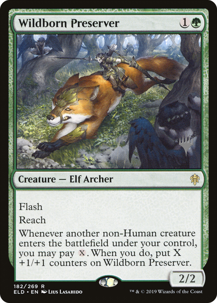 Wildborn Preserver (182) - Throne of Eldraine Promos