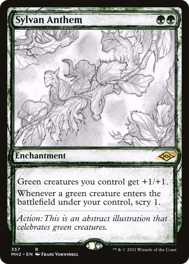 Sylvan Anthem (Showcase) (357) Foil - Modern Horizons 2