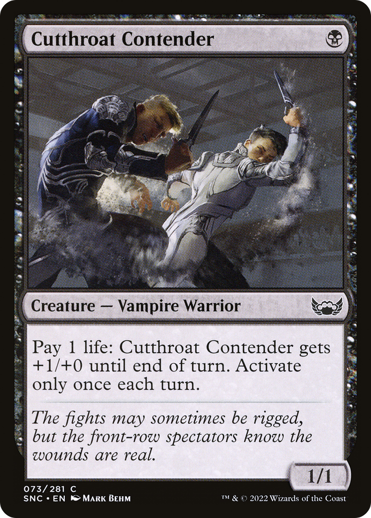 Cutthroat Contender (073) Foil - Streets of New Capenna