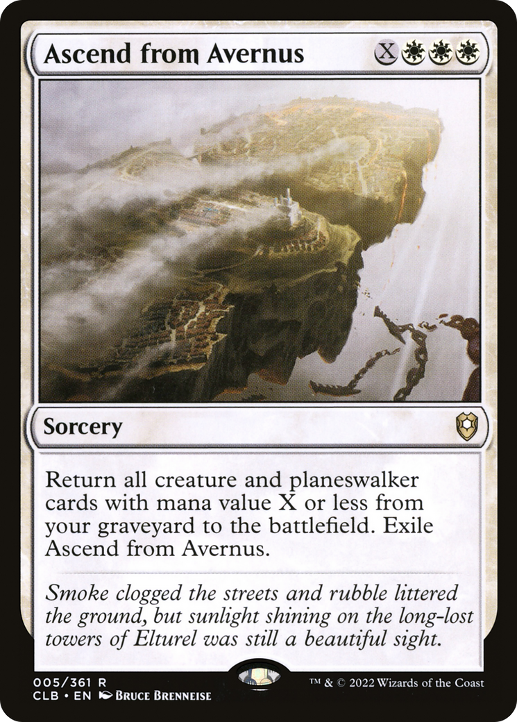 Ascend from Avernus (005) Foil - Commander Legends: Battle for Baldur's Gate