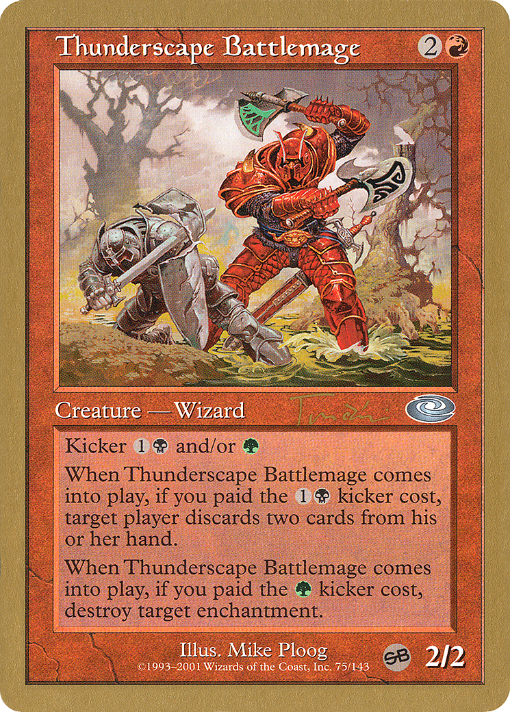 Thunderscape Battlemage - 2001 Jan Tomcani (PLS) (Retro) - World Championship Decks 2001
