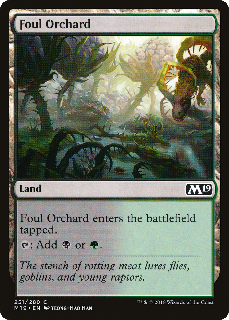 Foul Orchard (251) Foil - Core Set 2019
