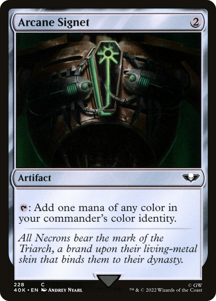 Arcane Signet (228) - Warhammer 40,000 Commander