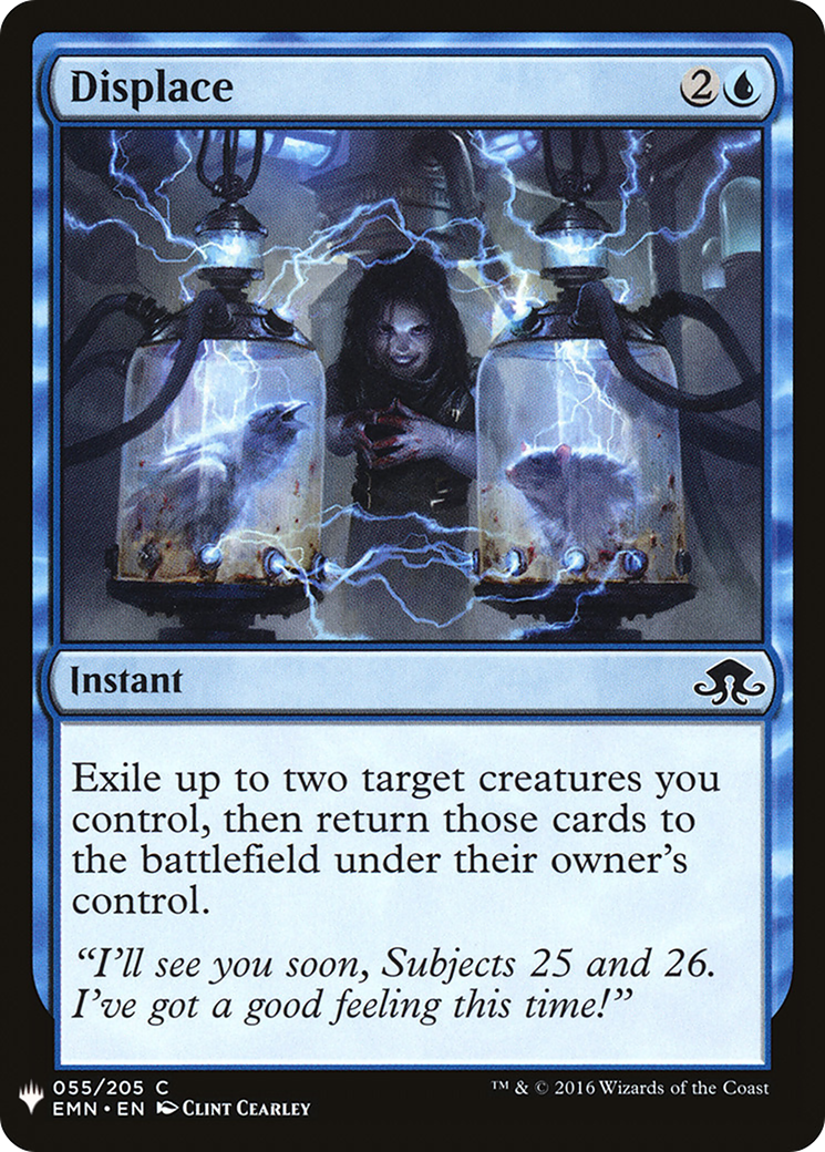 Displace (EMN-55) - The List