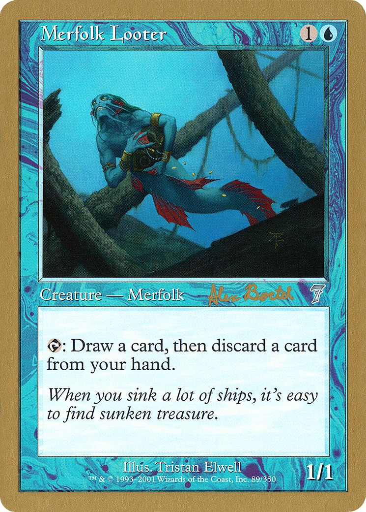 Merfolk Looter - 2001 Alex Borteh (7ED) (Retro) - World Championship Decks 2001