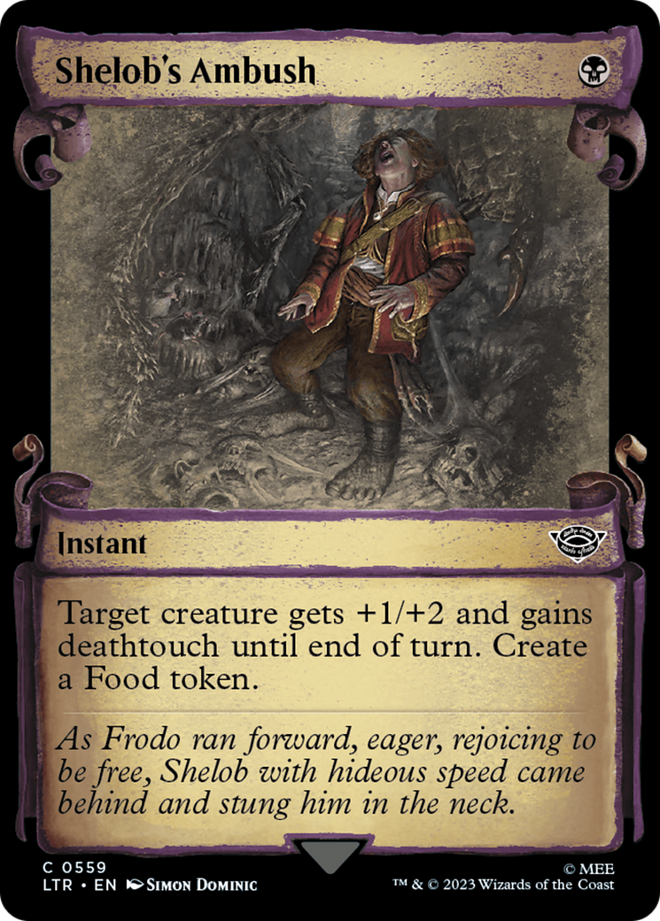 Shelob's Ambush (Showcase Scrolls) (Showcase) (559) Foil - The Lord of the Rings: Tales of Middle-earth
