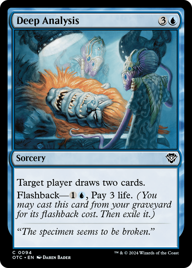 Deep Analysis (094) - Outlaws of Thunder Junction Commander