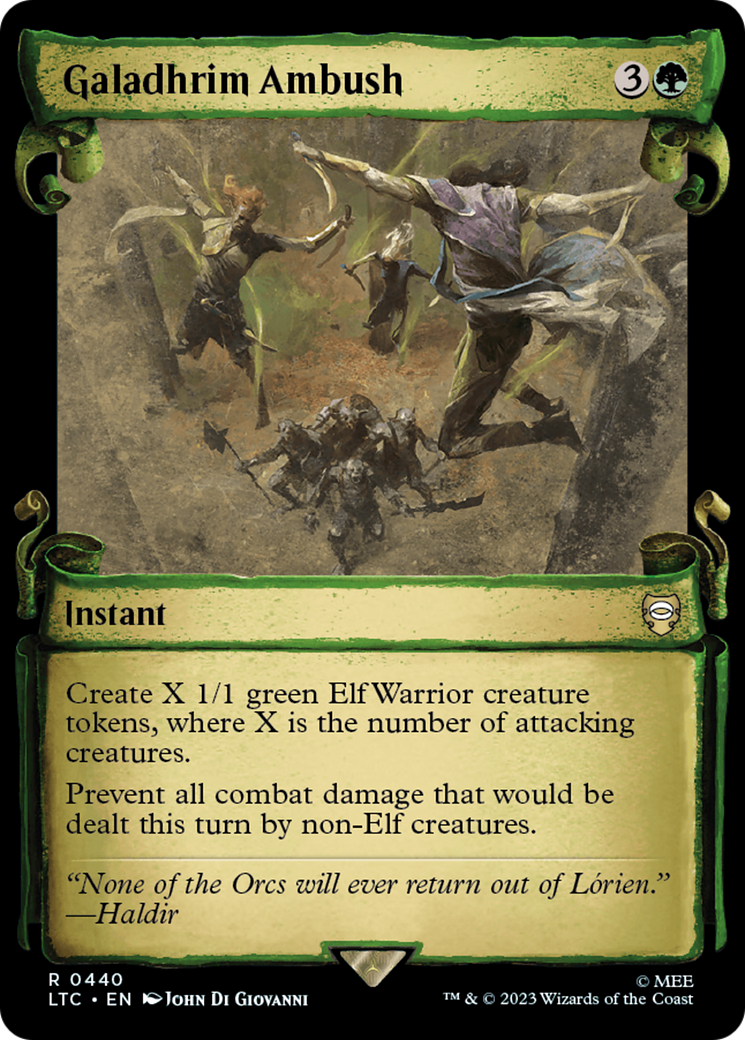 Galadhrim Ambush (Showcase) (440) Foil - Tales of Middle-earth Commander