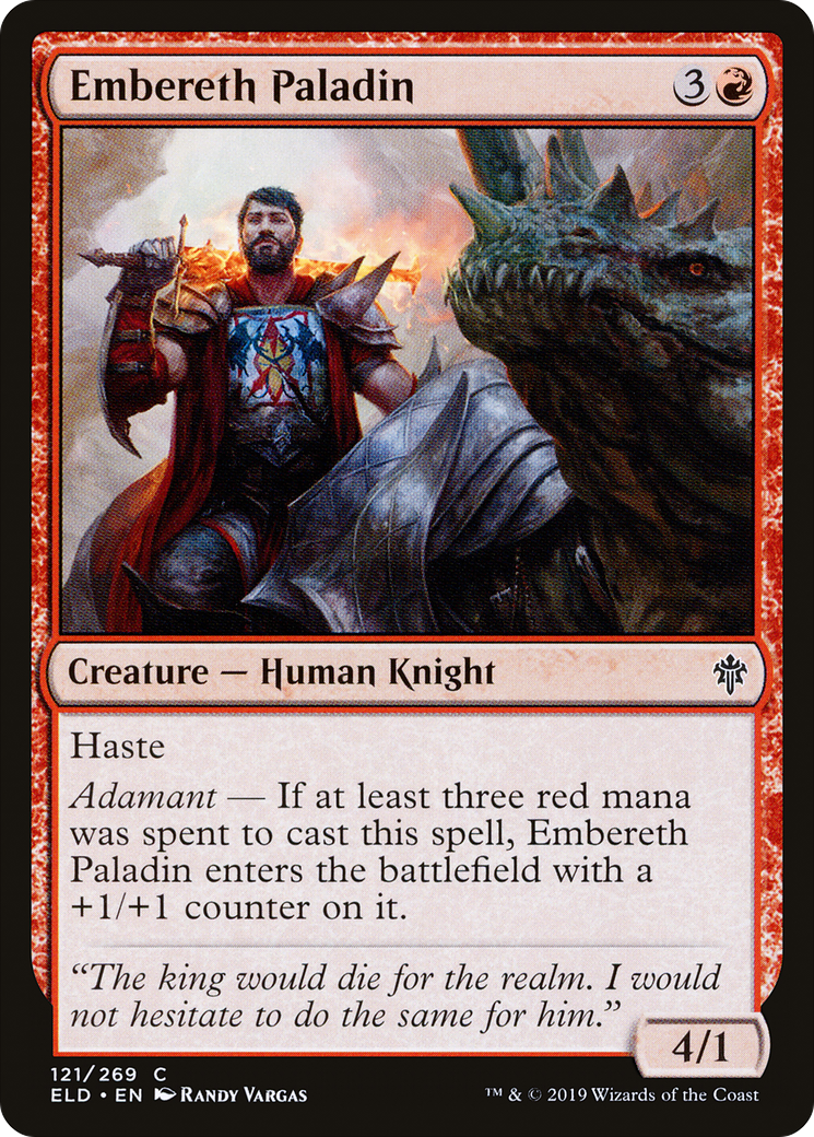 Embereth Paladin (121) Foil - Throne of Eldraine