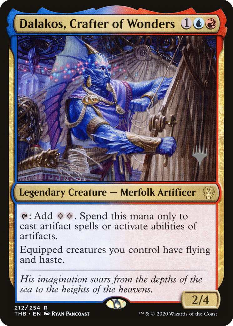 Dalakos, Crafter of Wonders (212p) Foil - Theros Beyond Death Promos