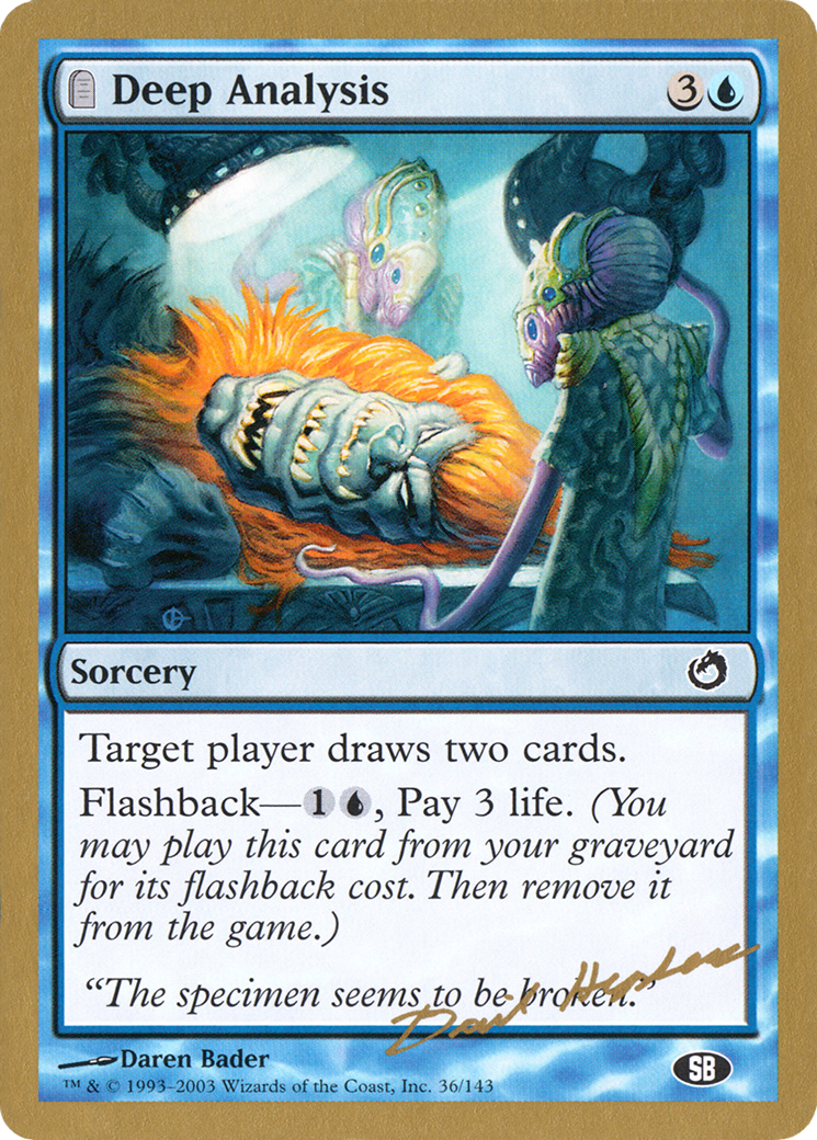 Deep Analysis (dh36sb) - World Championship Decks 2003