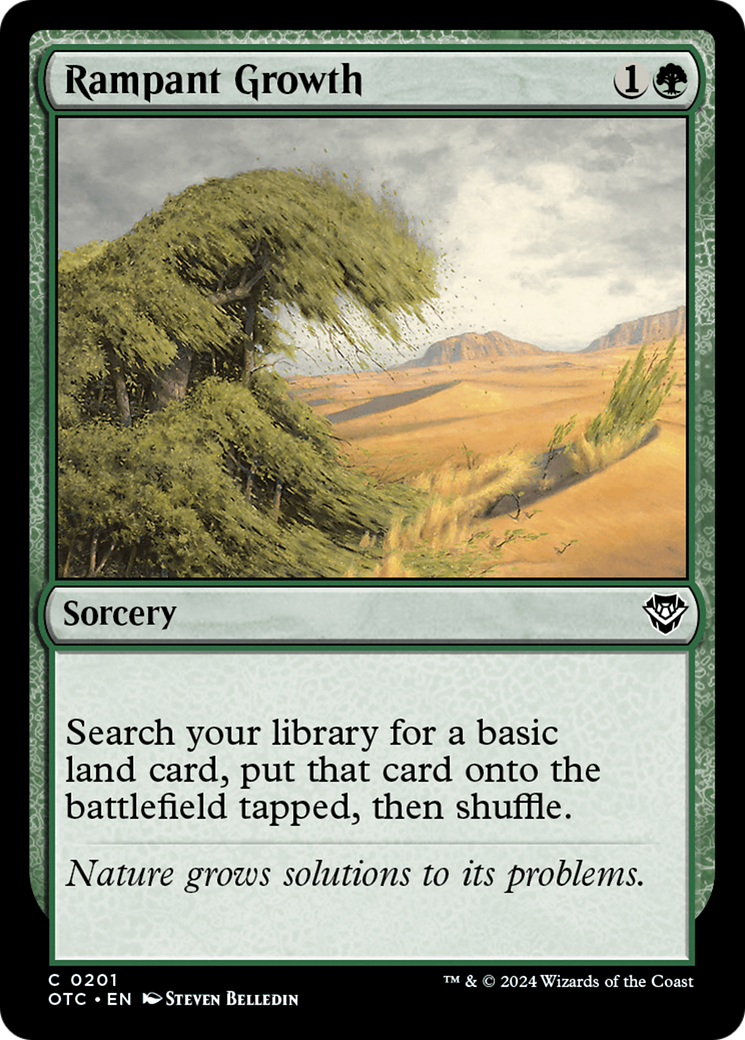 Rampant Growth (201) - Outlaws of Thunder Junction Commander