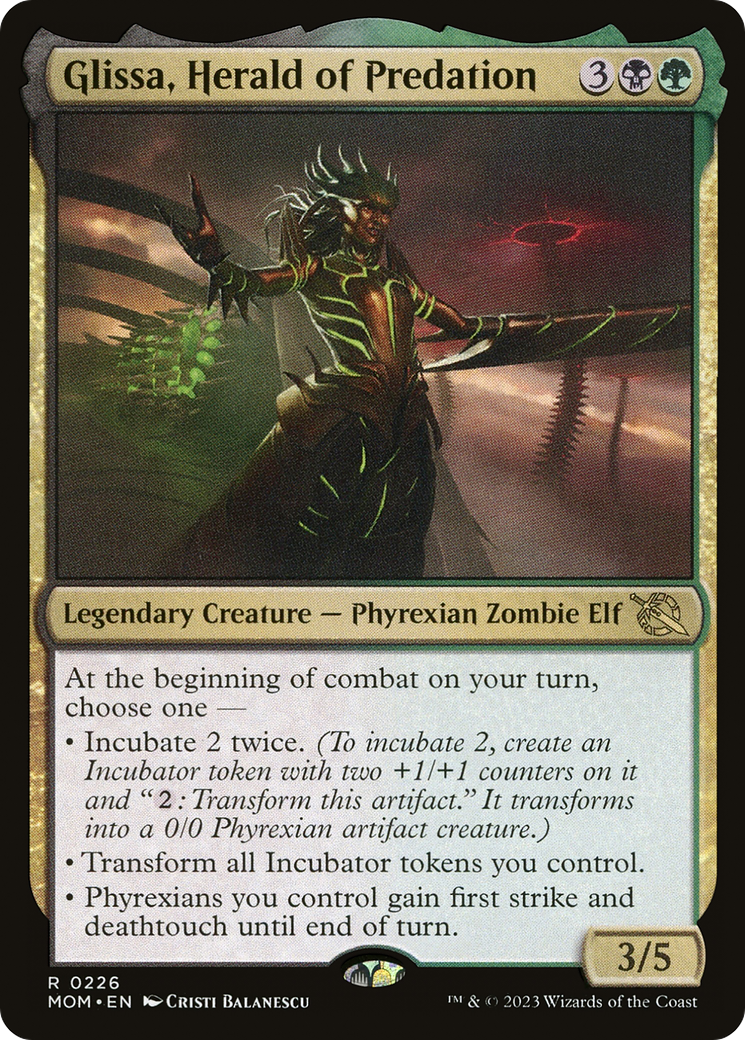 Glissa, Herald of Predation (226) Foil - March of the Machine