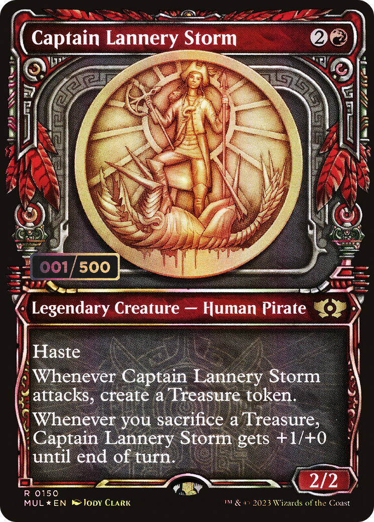 Captain Lannery Storm (Showcase) (150z) Foil - Multiverse Legends